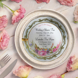 Convite Chá de panela do Teacup Tea Party