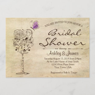 Convite Chá de panela do vinho & do queijo