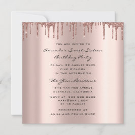 Convite Chá de panela Doce 16º Colírio Coração Rosa