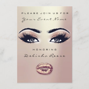 Convite Chá de panela doce 16º Rosa Olhos Brilhante Magr