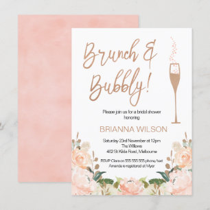 Convite Chá de panela Dourado Brunbble