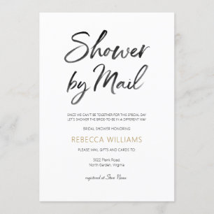 Convite Chá de panela Dourado por e-mail