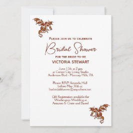 Convite Chá de panela Dragon Fantasy