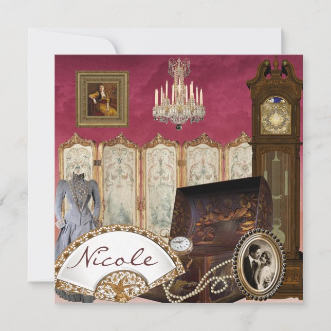 Convite Chá de panela ELEGANTE (Frente)