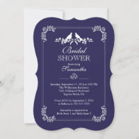 Chá de panela Elegante Blue Love Birds