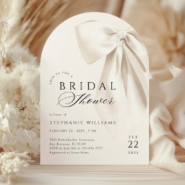 Convite Chá de panela Elegante Branco de Arch