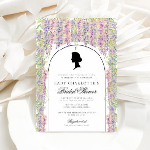 Convite Chá de panela Elegante de Regência Floral