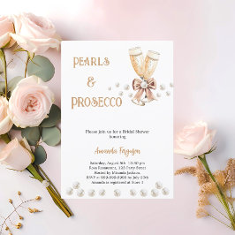 Convite Chá de panela elegante do arco Prosecco