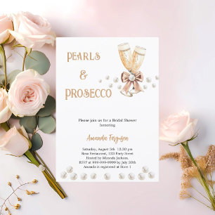 Convite Chá de panela elegante do arco Prosecco