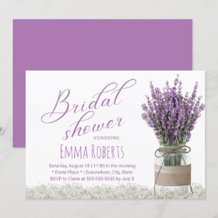 Convite Chá de panela elegante do frasco de pedreiro da