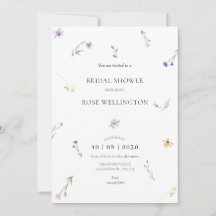 Chá de panela elegante minimalista de flores selva
