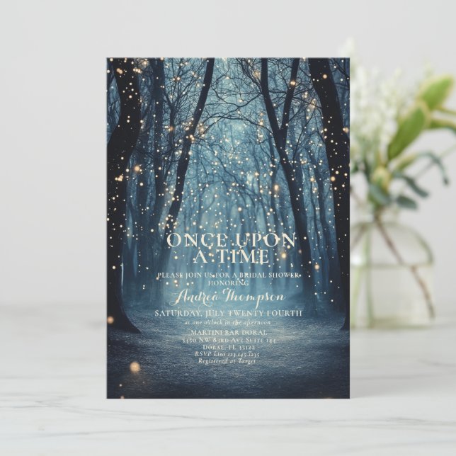 Convite Chá de panela Encantado Fantasy (Em pé/Frente)