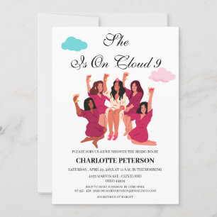 Convite Chá de panela Engraçado da Nuvem 9