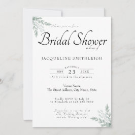 Convite Chá de panela Eucalyptus Greenery