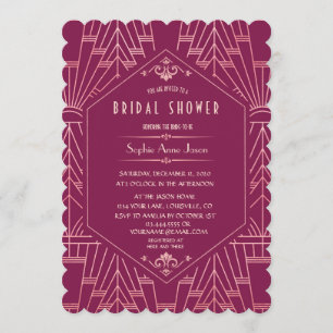 Convite Chá de panela Excelente Cooper Rosa Gatsby