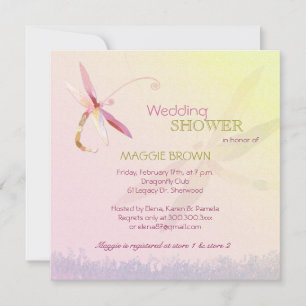 Convite Chá de panela Exclusivo do Tema Dragonfly