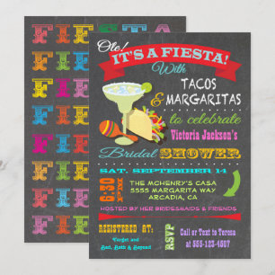 Convite Chá de panela Fiesta Mexicano