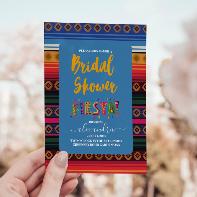 Convite Chá de panela Fiesta Mexicano Flower Folkart (Criador carregado)