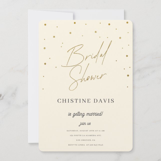 Convite Chá de panela Flakes & Forever (Frente)