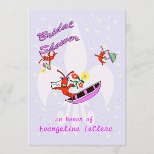 Convite Chá de panela Fleur de Lys