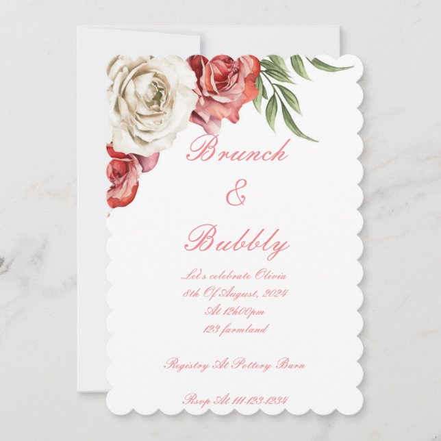 CONVITE CHÁ DE PANELA FLORAL (Frente)