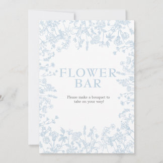 Convite Chá de panela Floral Blue Chinoiserie,