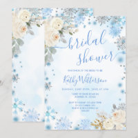 Chá de panela Floral Blue Winter Snowflake