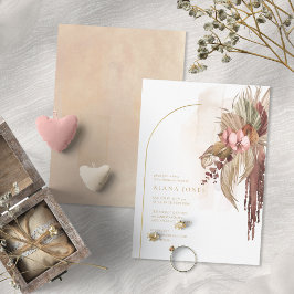 Convite Chá de panela Floral Boho Oasis ID959