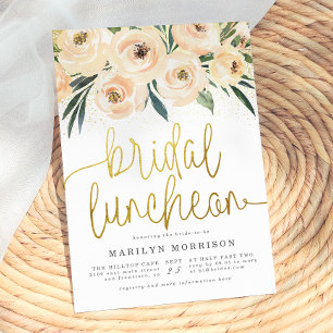 Convite Chá de panela Floral Bridal Luncheon
