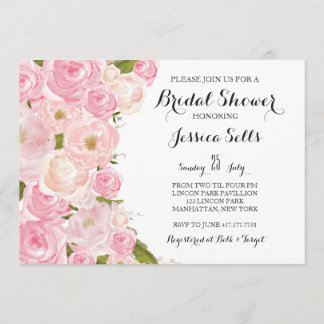 Convite Chá de panela floral brilhante