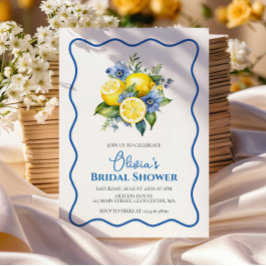 Convite Chá de panela floral da Dolce Vita Lemon