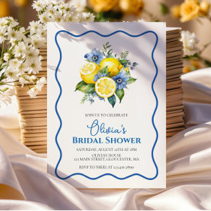 Convite Chá de panela floral da Dolce Vita Lemon