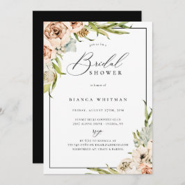 Convite Chá de panela Floral da Floresta Botânica