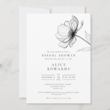 Chá de panela Floral de Chic Elegante Minimalista
