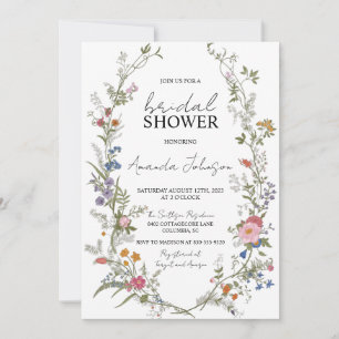 Convite Chá de panela Floral de Flor Floral Ditsy