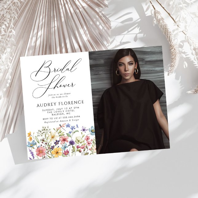 Convite Chá de panela Floral de Flor Moderno (Criador carregado)