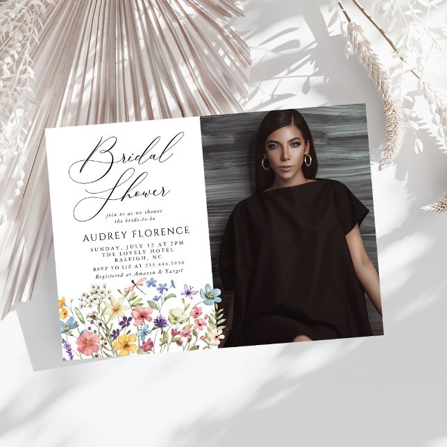 Convite Chá de panela Floral de Flor Moderno (Criador carregado)