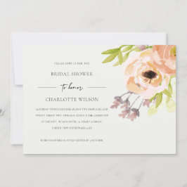 CONVITE CHÁ DE PANELA FLORAL DE PINCO BRANCO BRANCO