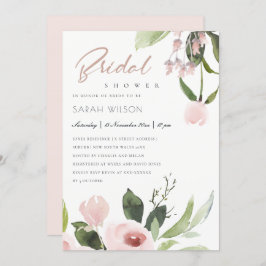 CONVITE CHÁ DE PANELA FLORAL DE PINCO BRANCO DE LAVAGEM SU