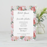 Chá de panela Floral de Rosas Brancas Vermelhas Ro