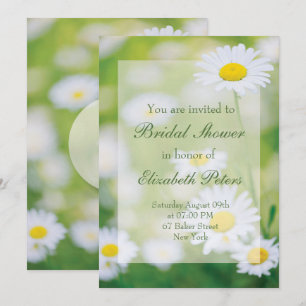 Convite Chá de panela Floral de Verão Daisy Daisies