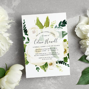 Convite Chá de panela floral do alabastro