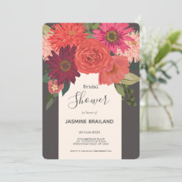 Convite Chá de panela Floral do outono Moderno