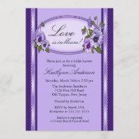 Chá de panela floral do quadro do amor perfeito