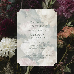 Convite Chá de panela Floral Elegante Barroco