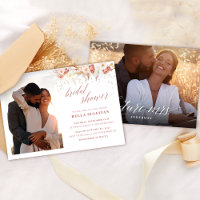 Chá de panela Floral Elegante de Rosa Dusty