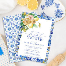 Chá de panela Floral Elegante Mediterrânica Lemon