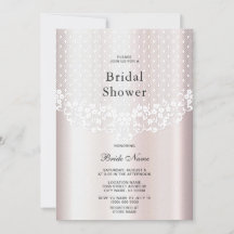 Chá de panela Floral Elegante White Lace