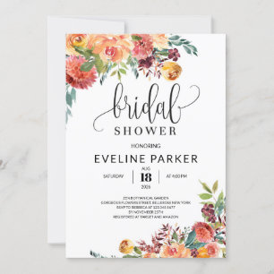 Convite Chá de panela Floral Marigold