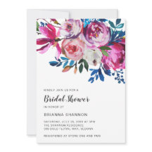 Chá de panela Floral Moderno Cor-de-Rosa Elegante